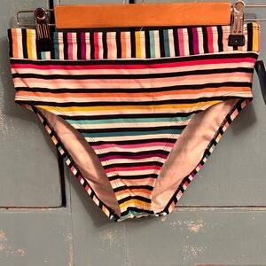 APT.9 Striped Women’s High Waist Swimsuit bottom